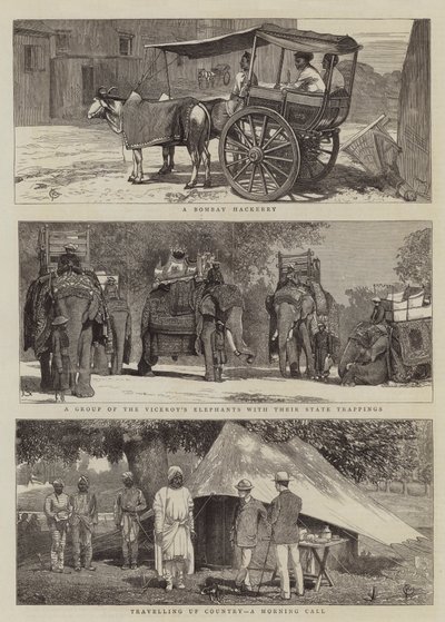 Ansichten in Indien von Alfred Chantrey Corbould